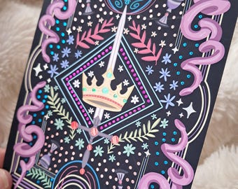 Foiled Kindle Case Insert | Reader Gifts | Bookish | Sticker | Booktok | dragon | fantasy | Romance | Romantasy | enemies Colourful | Skin
