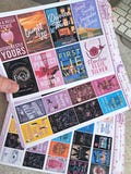 Printed Custom Book Cover Stickers | Reading Journal | Bullet Journal | Planning | Reading Gifts | Booktok | tracker | Books