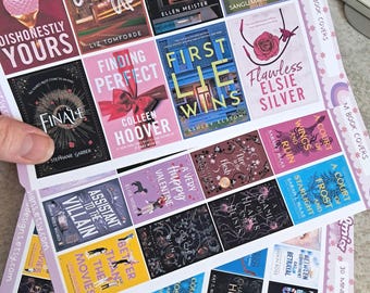 Gedrukte custom boekomslagstickers | Dagboek lezen | Bulletjournaal | Planning | Leescadeaus | Boekenstok | tracker | Boeken