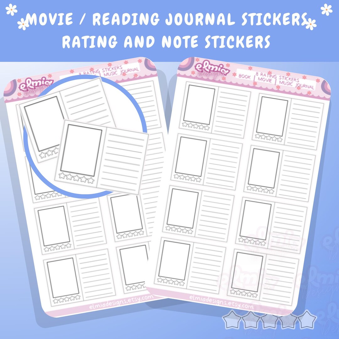 Literature Review Stickers Book Review Journal Stickers | Reading Planner Stickers - Etsy