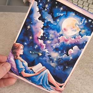 Foiled Night Sky Kindle Case Insert: Booktok Reader Gift