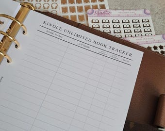 A5 Reading Journal Printable: Book Review Tracker (Digital Download)