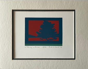 Vintage ScreenPrint, limited edition Ruth V. Ward Signed Art, 1992