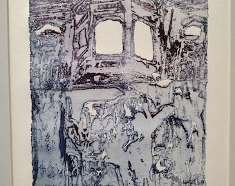 Mansoora Hassan, 1995, Laser Art Print, Torpedo Factory, Washington DC, original calendar print, matted