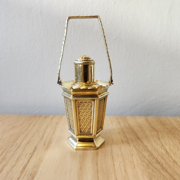 Rare Vintage Erhard & Sohne Brass Table Top Lighter Lantern Lamp