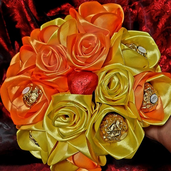 Roses tutorial, gifts present self made, satin flowers, decoration hand made