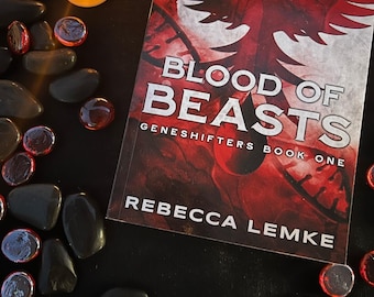 Gesigneerd paperback-exemplaar van Blood of Beasts - dystopische boeken - boeken voor jonge volwassenen - wetenschappelijk fantasyboek - tienerboeken - sciencefictionboeken