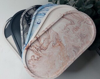 Nordique Bijoux Plateau Décoratif Bijou Plat En Céramique Plateau Ovale Plaque De Stockage