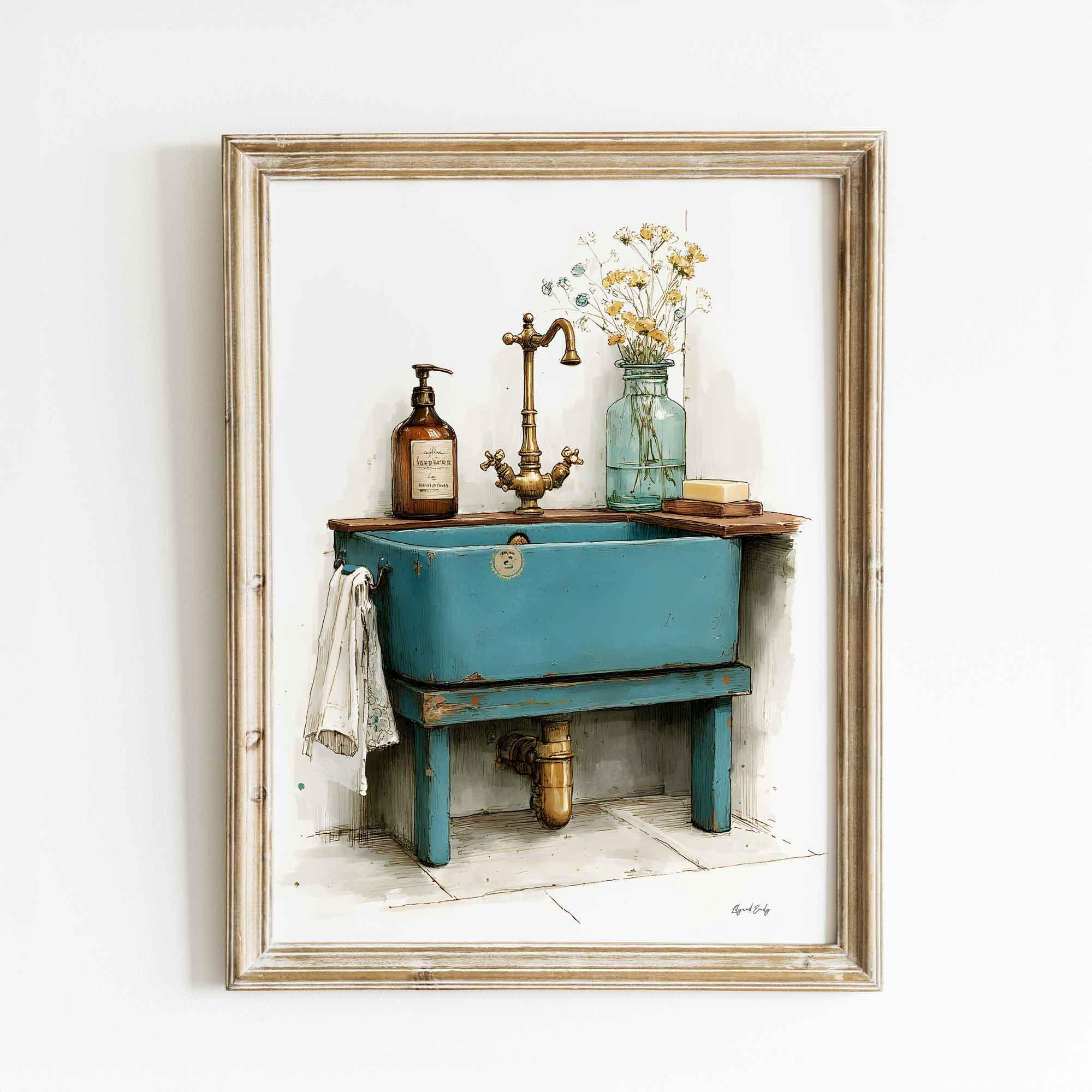 Bathroom Sink Art - Etsy
