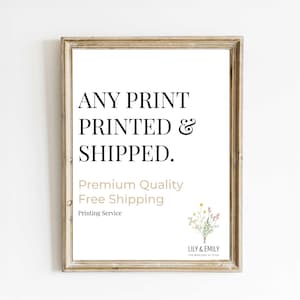 Impression d'art imprimée et expédiée | Poster personnalisé à partir de votre photo ou de notre oeuvre d'art | Papier premium |  Service d'impression | Art mural imprimé