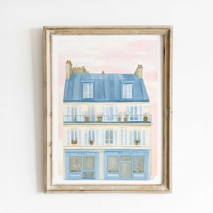 Mediterranean Terrace Art – Unique Handmade Print – Colorful Balcony Landscape – Order Yours Today!