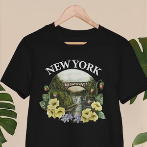 New York shirt, state park shirt, waterfall shirt, nature shirt, letchworth shirt, wildflower shirt, new york state shirt, nature shirt