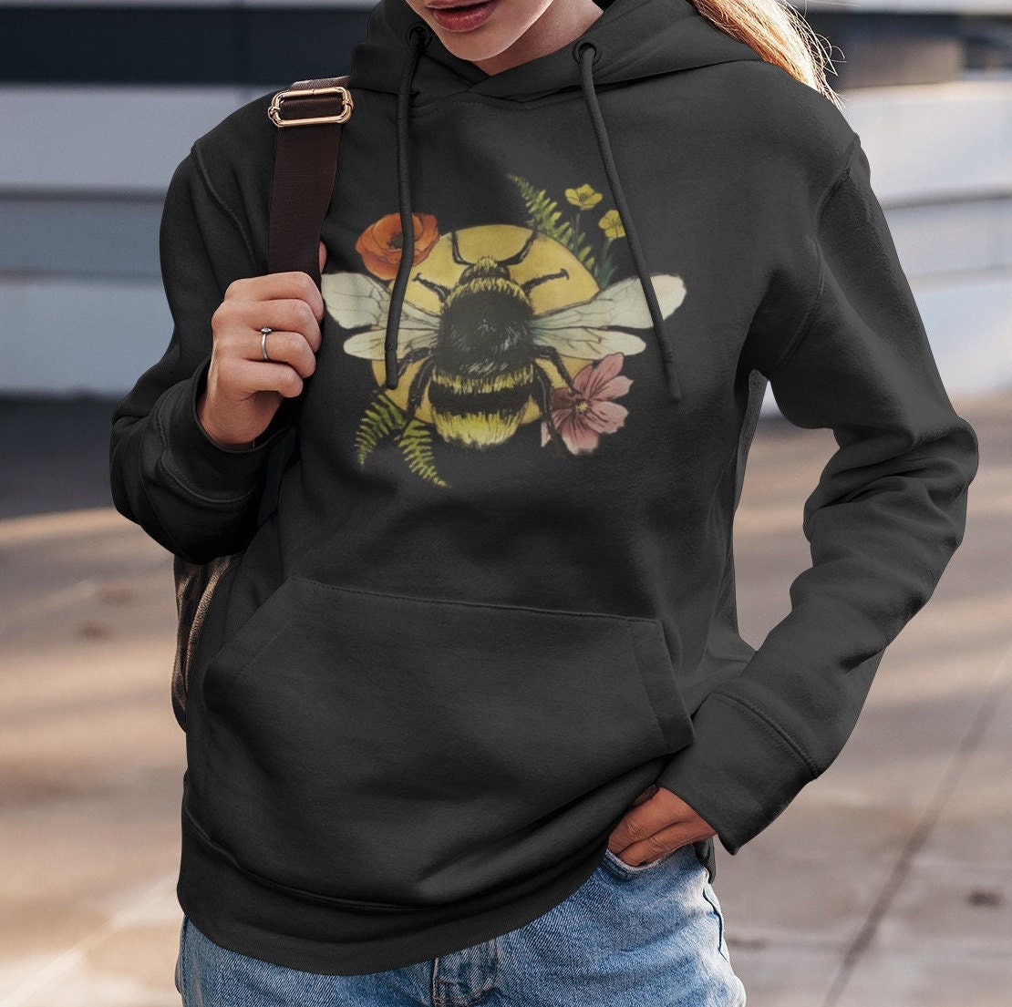 Bees present gift nature bee lover beekeeper' Men's Zip Hoodie