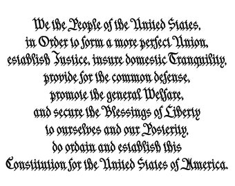 We the People Preamble SVG – US Constitution Vector for Cricut & Glowforge | Laser Engraving Instant Download (png dxf pdf eps)