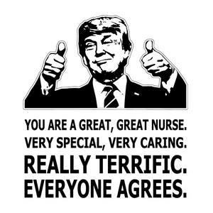 Great Nurse Trump Thumbs Up Digital Files