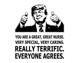 Great Nurse Trump Thumbs Up Digital Files