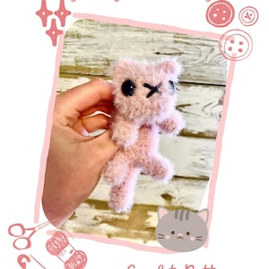 Crochet Itty Bitty Pocket Kitty - PDF Pattern
