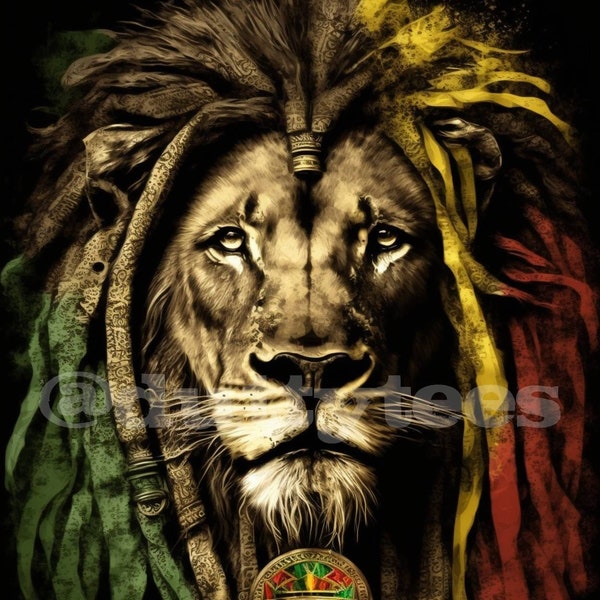 Rasta Lion (Style 10A) - DIGITAL DOWNLOAD ONLY