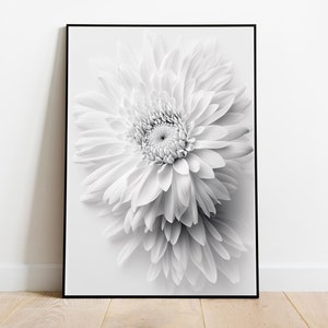 Artistic Flower White (Style 09A) - DIGITAL DOWNLOAD ONLY