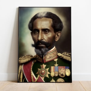 Kaiser Haile Selassie Kunstwerk (Stil 02A) - NUR DIGITALER DOWNLOAD