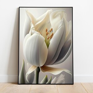Artistic Flower White (Style 18A) - DIGITAL DOWNLOAD ONLY