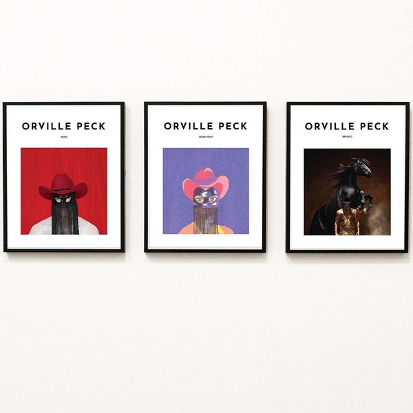 Orville Peck - Poster Set Album Inspired Art Prints | Orville Peck Music Art Poster Set