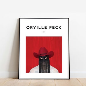 Impresión artística digital inspirada en el álbum Pony de Orville Peck / Póster de arte musical imprimible de Orville Peck