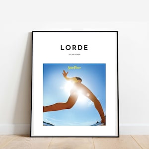 Lorde - Solar Power Album Inspired Digital Art Print | Lorde Printable Music Art Poster