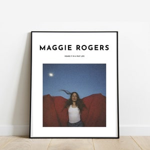 Maggie Rogers - Heard it in a Past Life Album Inspired Art Print | Maggie Rogers Music Art Poster