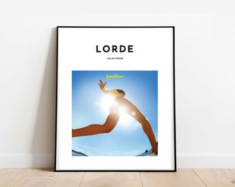 Lorde - Solar Power Album Inspired Art Print | Lorde Music Art Poster