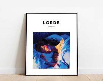 Lorde - Melodrama Album Inspired Art Print | Lorde Music Art Poster