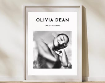 Olivia Dean - Impresión artística inspirada en el álbum "El arte de amar" / Póster artístico musical de Olivia Dean