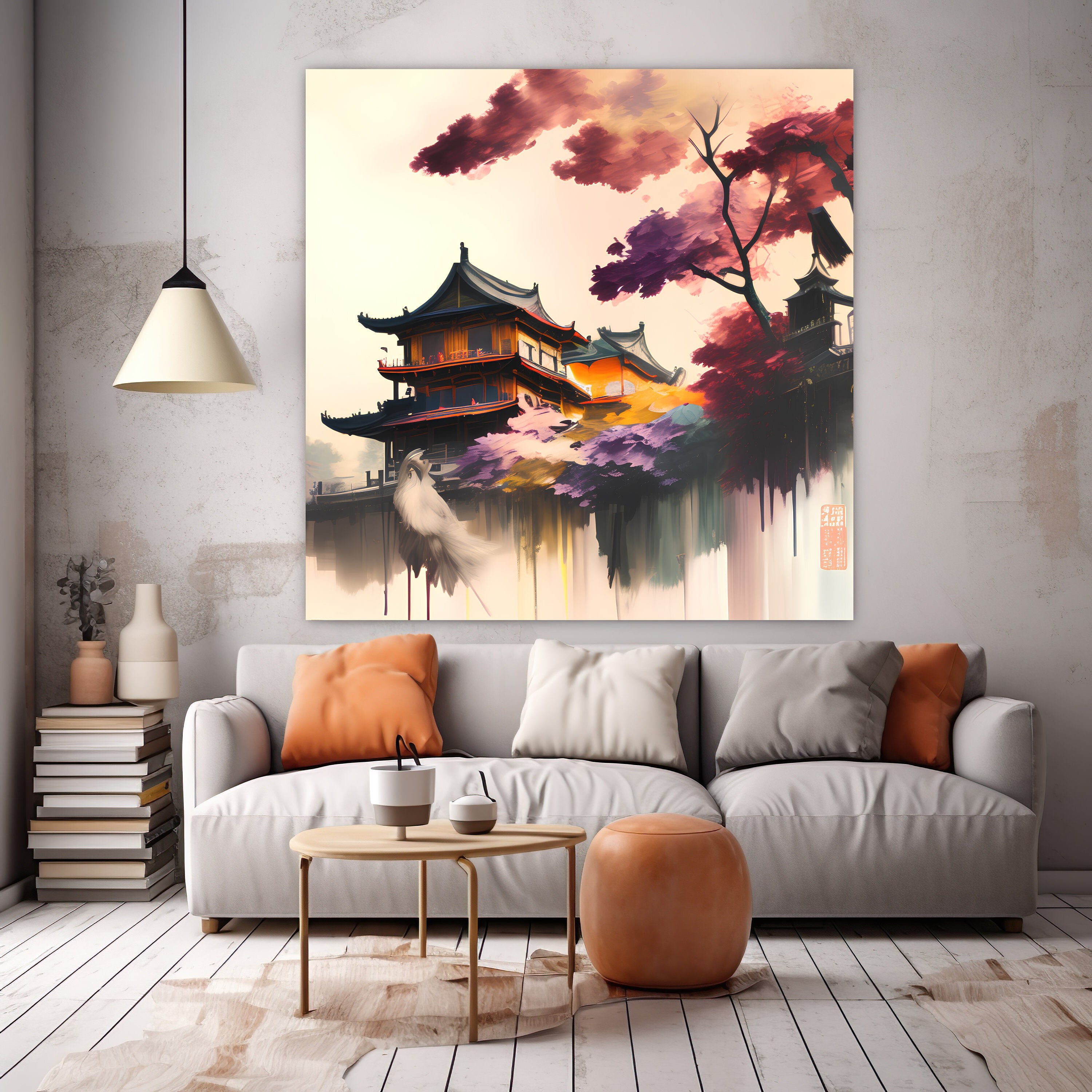 Victorian Chinese Architecture Canvas