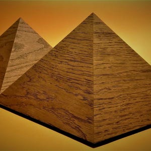 Energy Wooden Pyramid, Meditation Spiritually-Inspired Home Decor, Handcrafted, Gift, Masterpiece, Sacred tool for Interior, Hollow