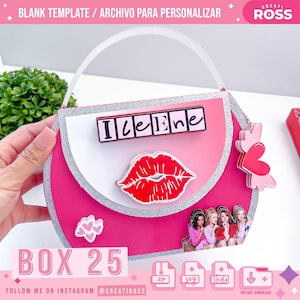 Box 25 - Wallet Box, Box Template, Digital File SVG or Studio, Favor Box - Cricut and Silhouette