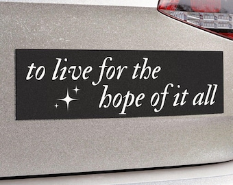 Swifty Car Magnet: "To Live For The Hope" Taylor Fan Accessory