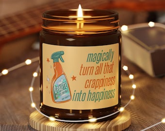 Opalite Swifty Gift Candle | Scented Soy Candle in Amber Jar