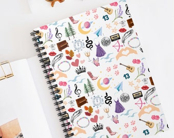 Swifty Journal Spiral Notebook Eras Inspired Swifty Stocking Stuffer Taylor Fan Concert Merch Ruled Notebook Christmas Gift for Teenager