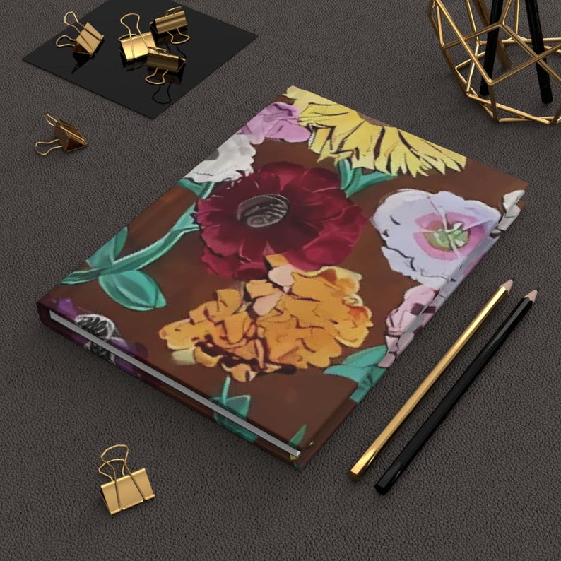 hardcover journal with surprise piano flowers for swifty fans