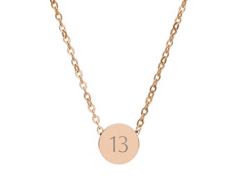 Swifty Necklace Gift 13: Mini Circle Necklace with Engraving
