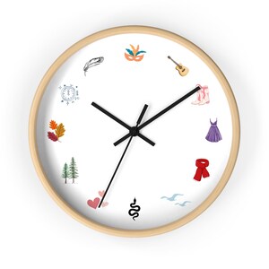 Swifty Clock Eras Albums | Taylor Home Decor, TS Fan Wall Black