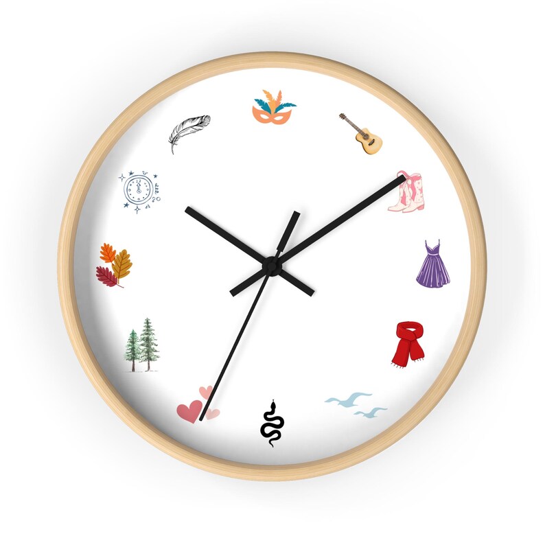 Swifty Clock Eras Albums | Taylor Home Decor, TS Fan Wall Black