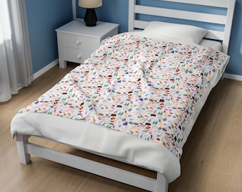 Swifty Eras Plush Blanket: Velveteen TS Theme Bed Decoration