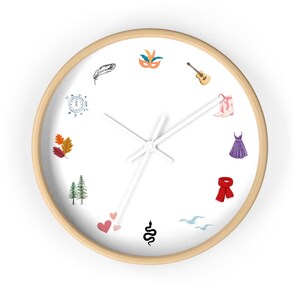 Swifty Clock Eras Albums | Taylor Home Decor, TS Fan Wall White