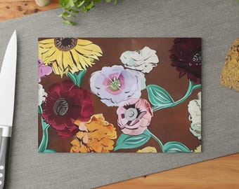 Swifty Glass Cutting Board, Surprise Piano Charcuterie Board, Kitchen Decor