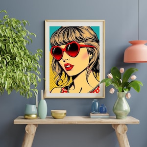 Swifty Pop Art Poster Set: Taylor Fan Geschenk (Digitaler Download)