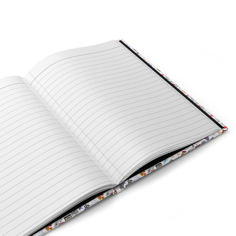 swifty lined hardcover journal with eras icons for taylor fan gift