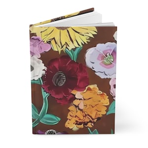 hardcover journal with surprise piano flowers for swifty fans