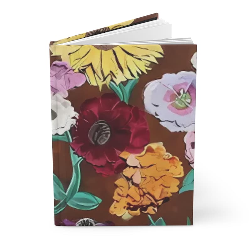 hardcover journal with surprise piano flowers for swifty fans