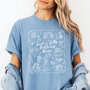 Camiseta de ganso de cumpleaños divertida y personalizada, colores cómodos, divertida camiseta de fiesta de cumpleaños de verano, regalo de cumpleaños personalizado, top de cumpleaños de ganso pequeño